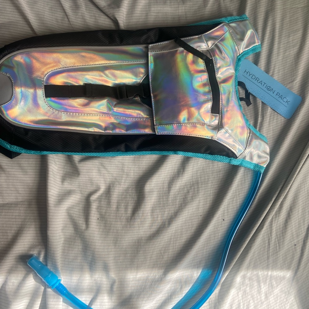 NWT iridescent hydration backpack